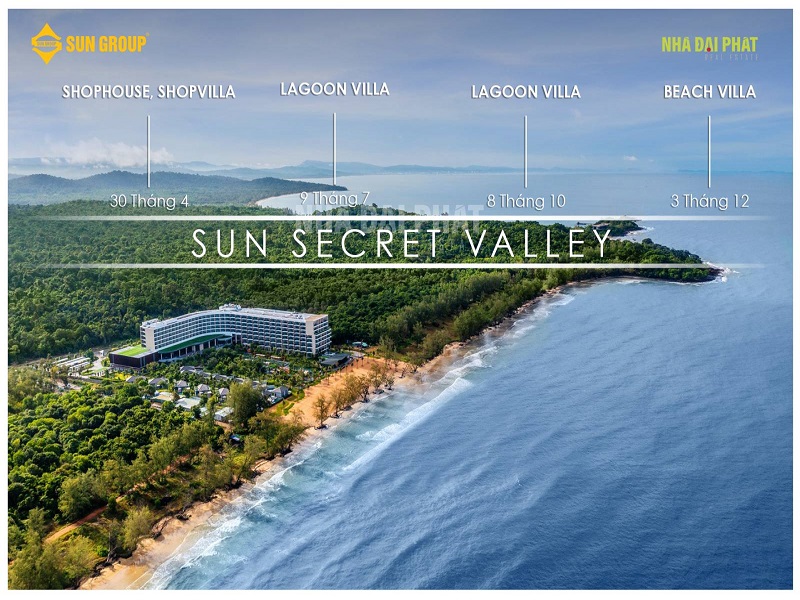 lộ trình dự án Sun Secret Valley